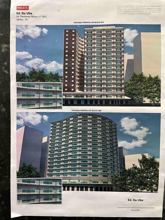 Apartmán Pe Na Areia Em Santos! Que Vista Mar! Santos  Exteriér fotografie